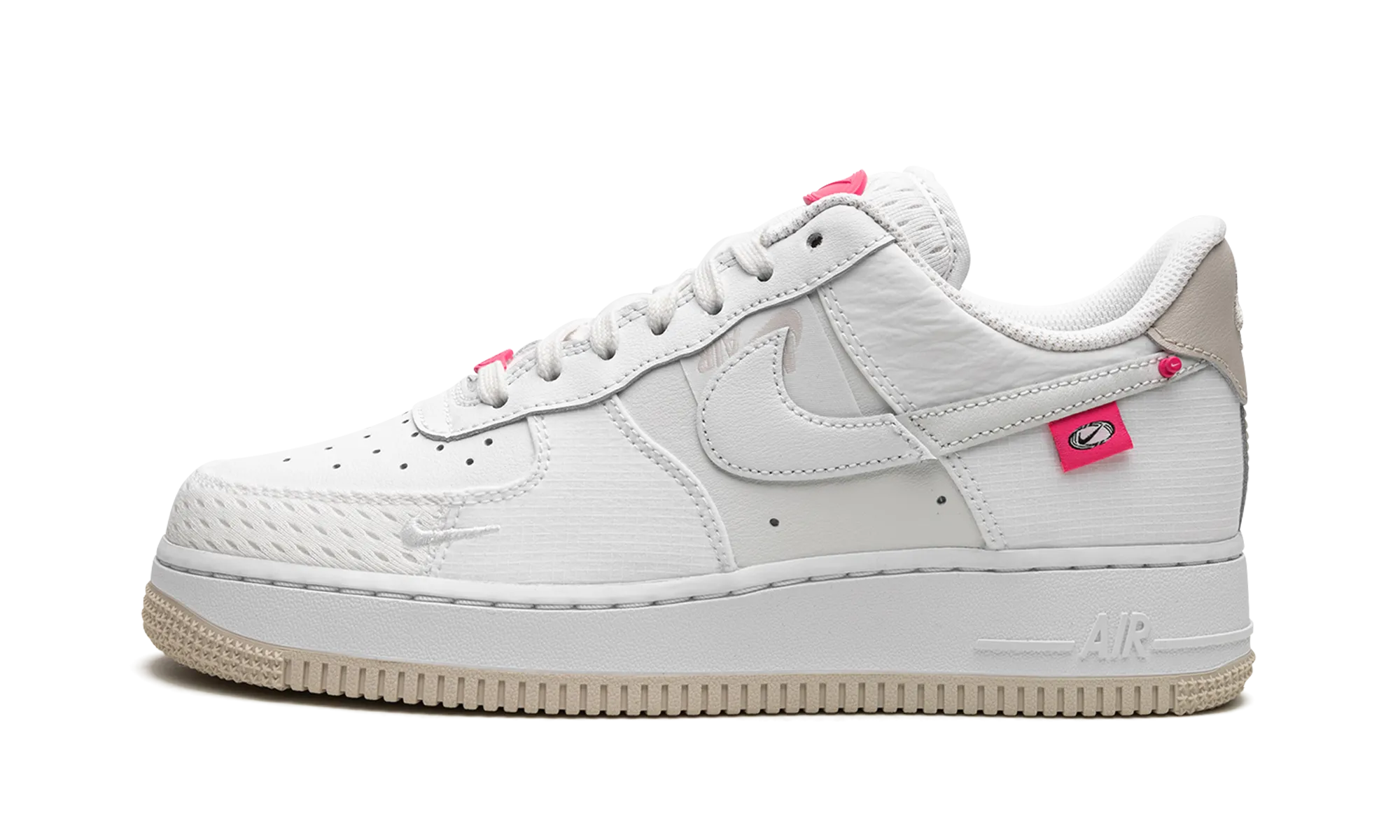 Iconic look Sock Like Collar AIR FORCE 1 '07 LX MNS WMNS "Pink Bling"