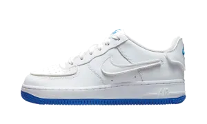 Air Force 1 Low GS "White / Royal Blue" Velcro straps CushionedMidsole