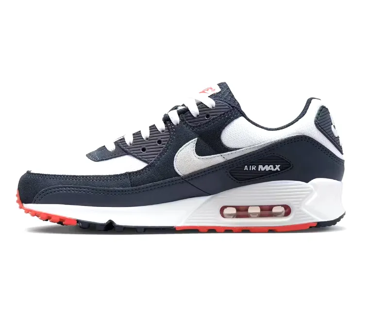 Men??s Nike Air Max 90 (Obsidian) Compression Balanced Midsole Reflective Detail