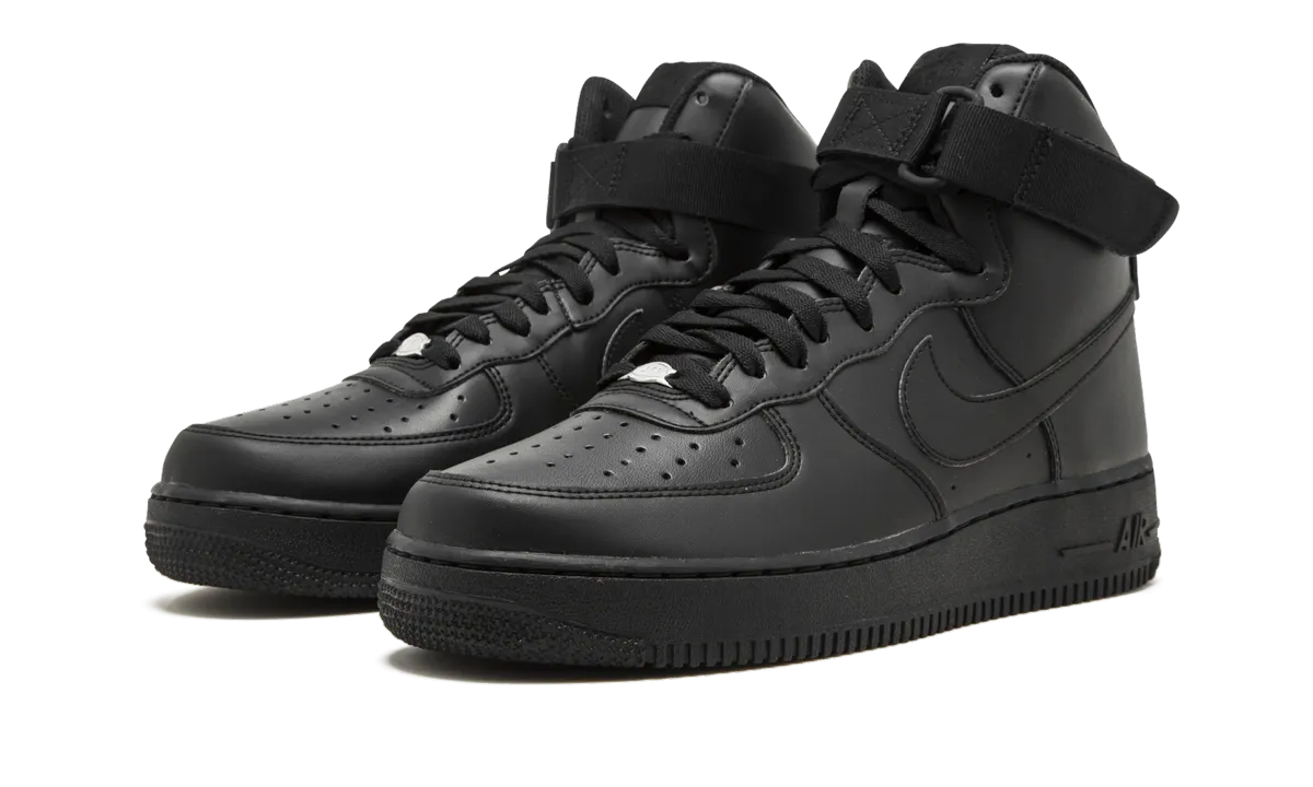 All Day Wear Comfort Friction Free Laces Air Force 1 High '07 "Triple Black"