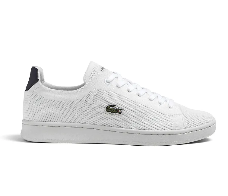 Men's Lacoste Carnaby Piquee 123 (White/Navy) Contemporary Chic Style Upgrade