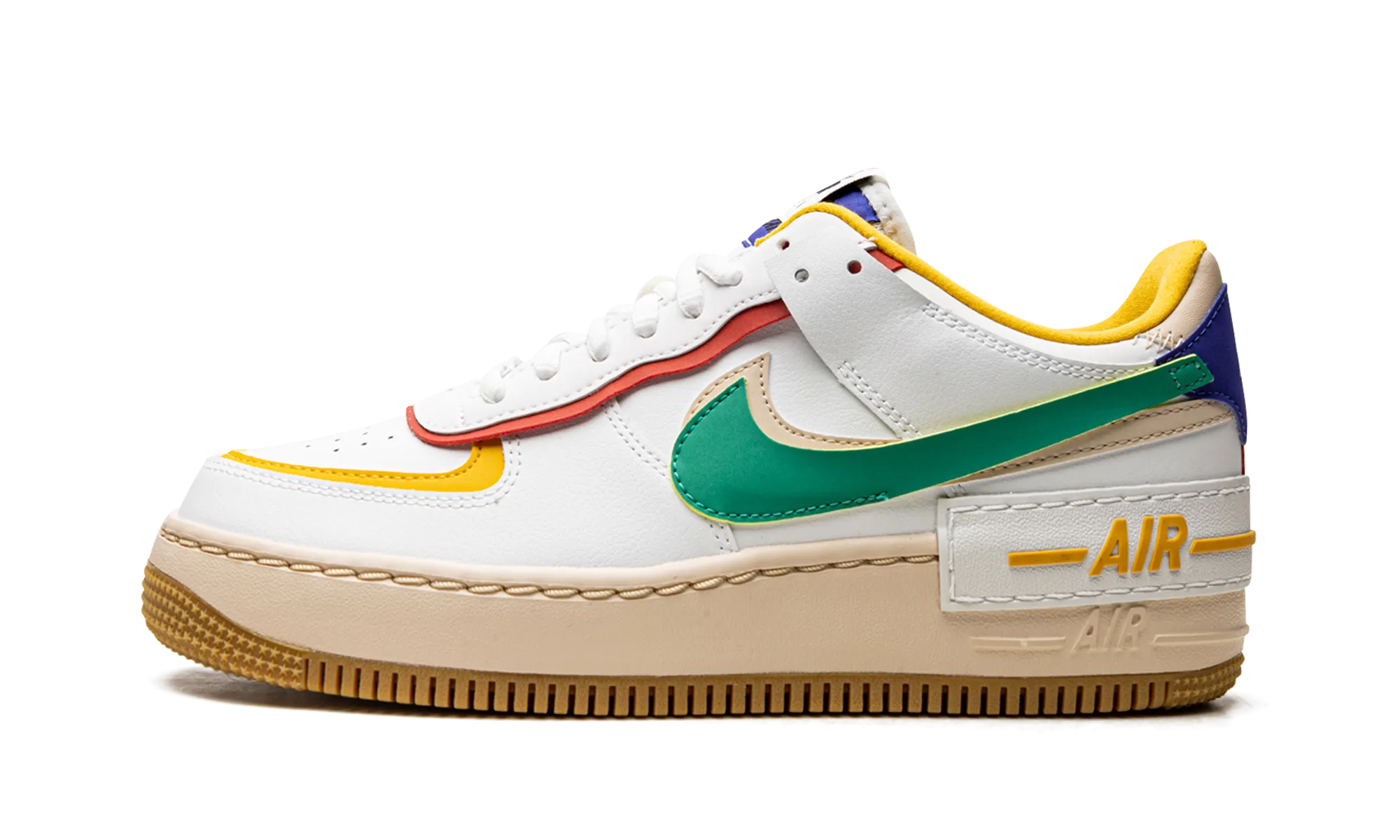 AIR FORCE 1 LO SHADO MNS WMNS "Summit White Neptune Green" Neutral Style Non Slip Outsole Patterns