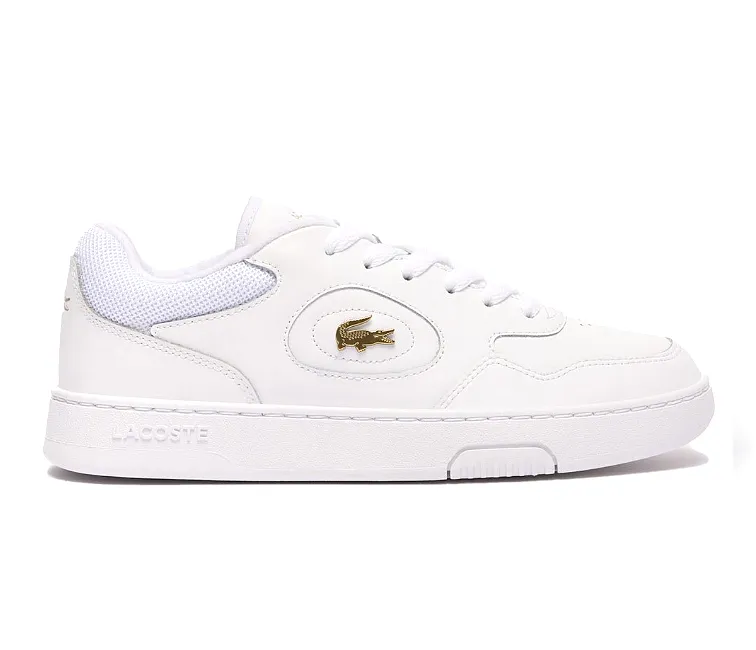Women's Lacoste Lineset 124 1 SFA (White/Gold) Anti Skid
