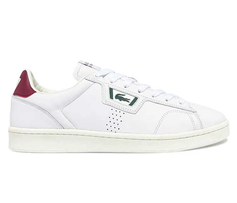 Men's Lacoste Masters Classic 07221 SMA (White/Burgundy) Neutral Wear Fitness Runner