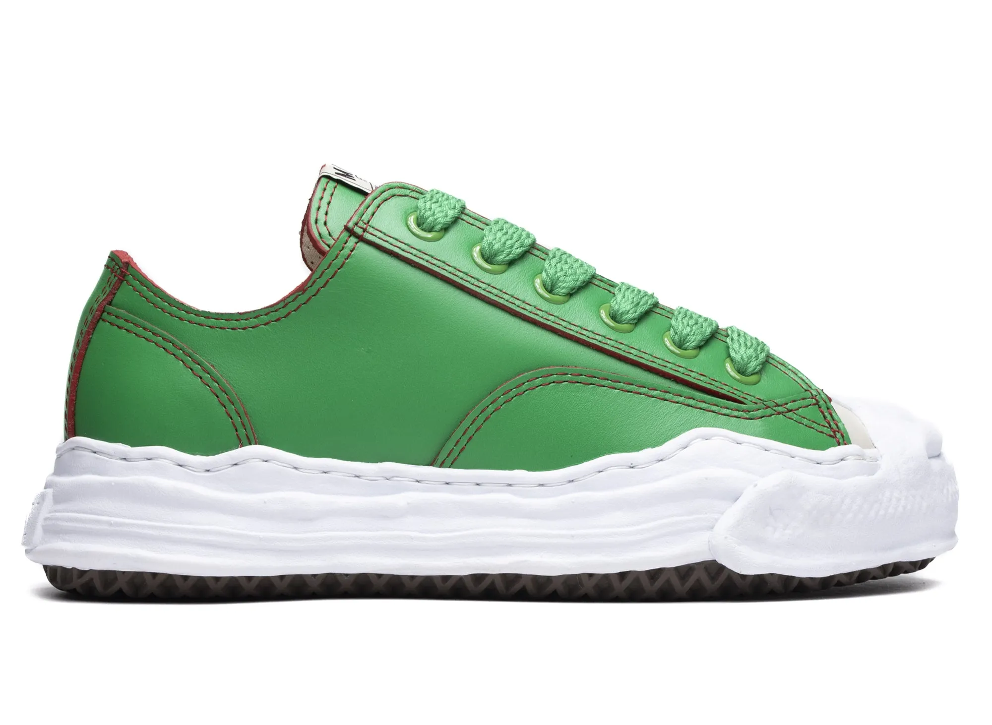 Maison Mihara Yasuhiro Leather Peterson Low in Green Water Edge
