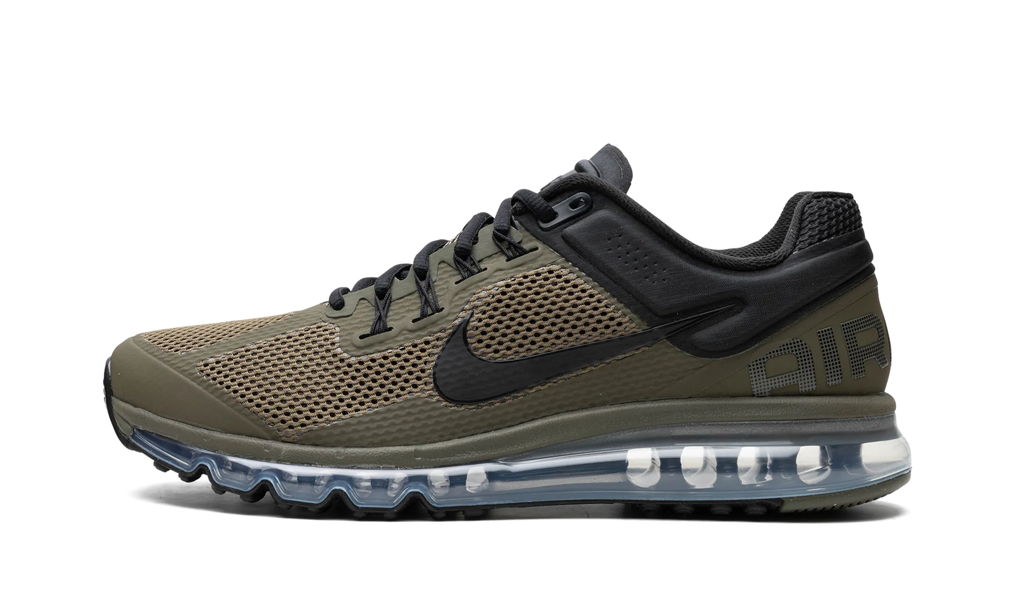Air Max 2013 "Olive / BlacK" running in a cantilever bridge area shoes track athlete