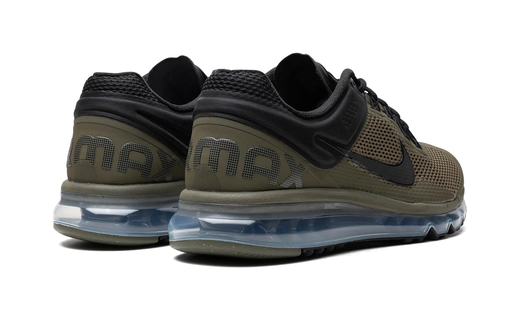 Air Max 2013 "Olive / BlacK" running with a visor Toe Protection