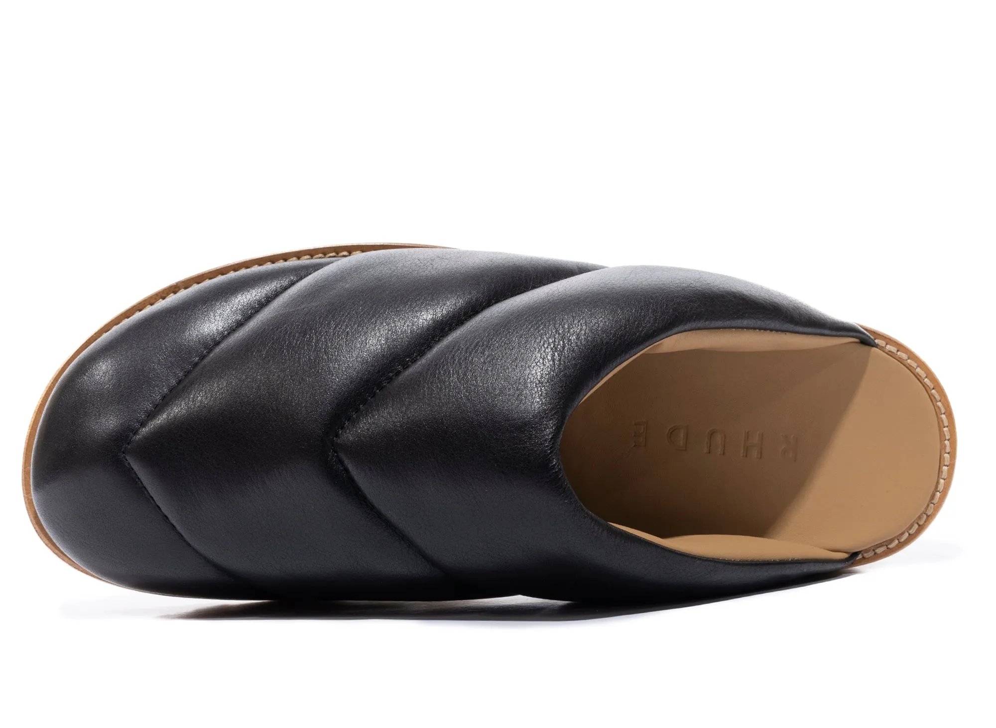 Rhude House Slipper in Black Youth Fresh
