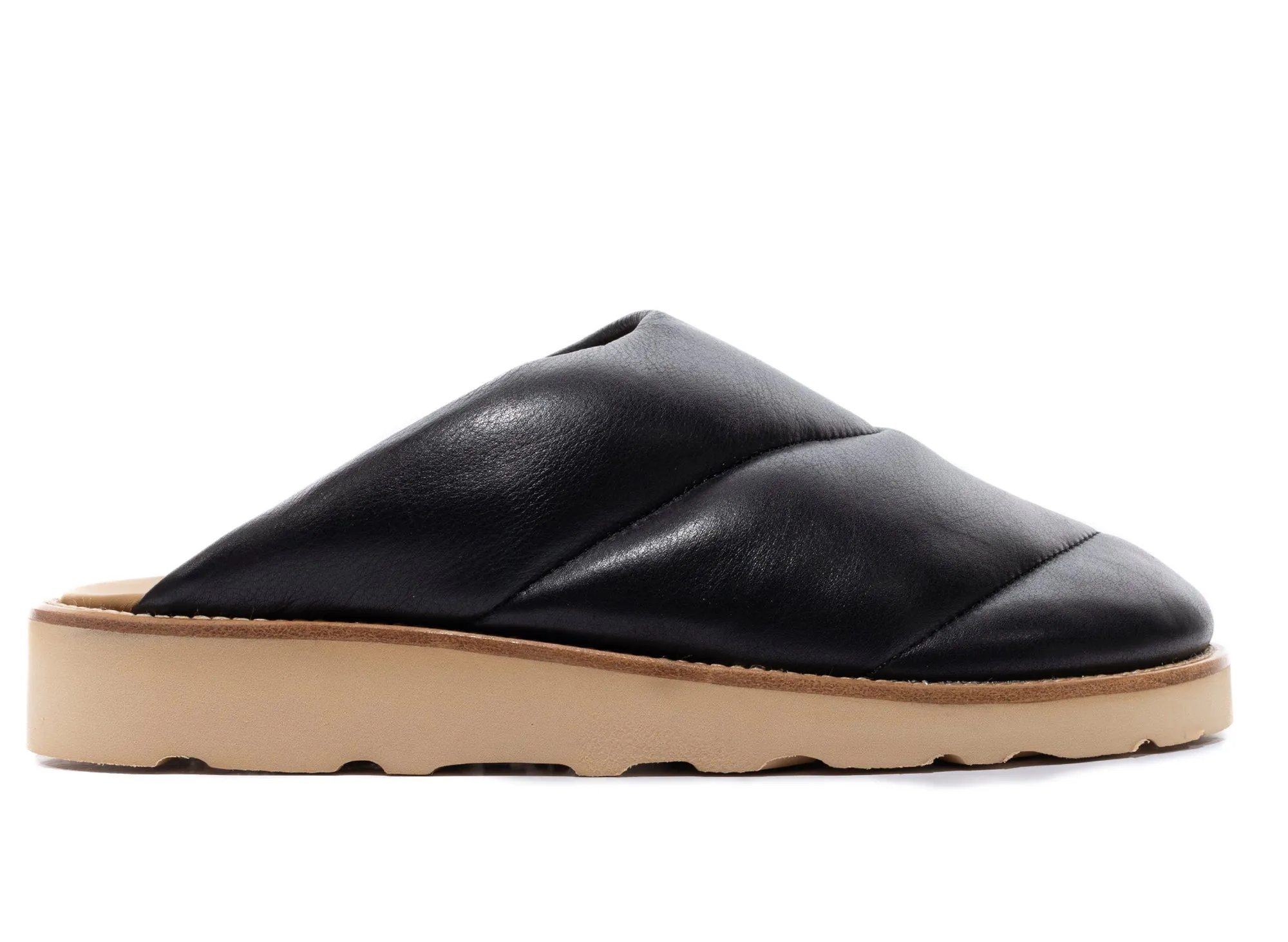 Rhude House Slipper in Black Wide Path Sole Soft