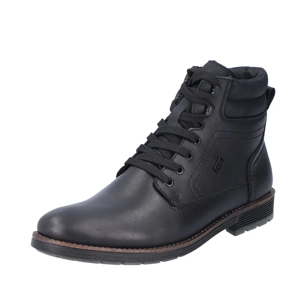 Rieker F4544-00 Boot - Black High Traction Urban Commute Snow protection