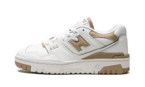 550 WMNS "White / Incense" running in a seagrass meadow area shoes science - fiction - themed running wear