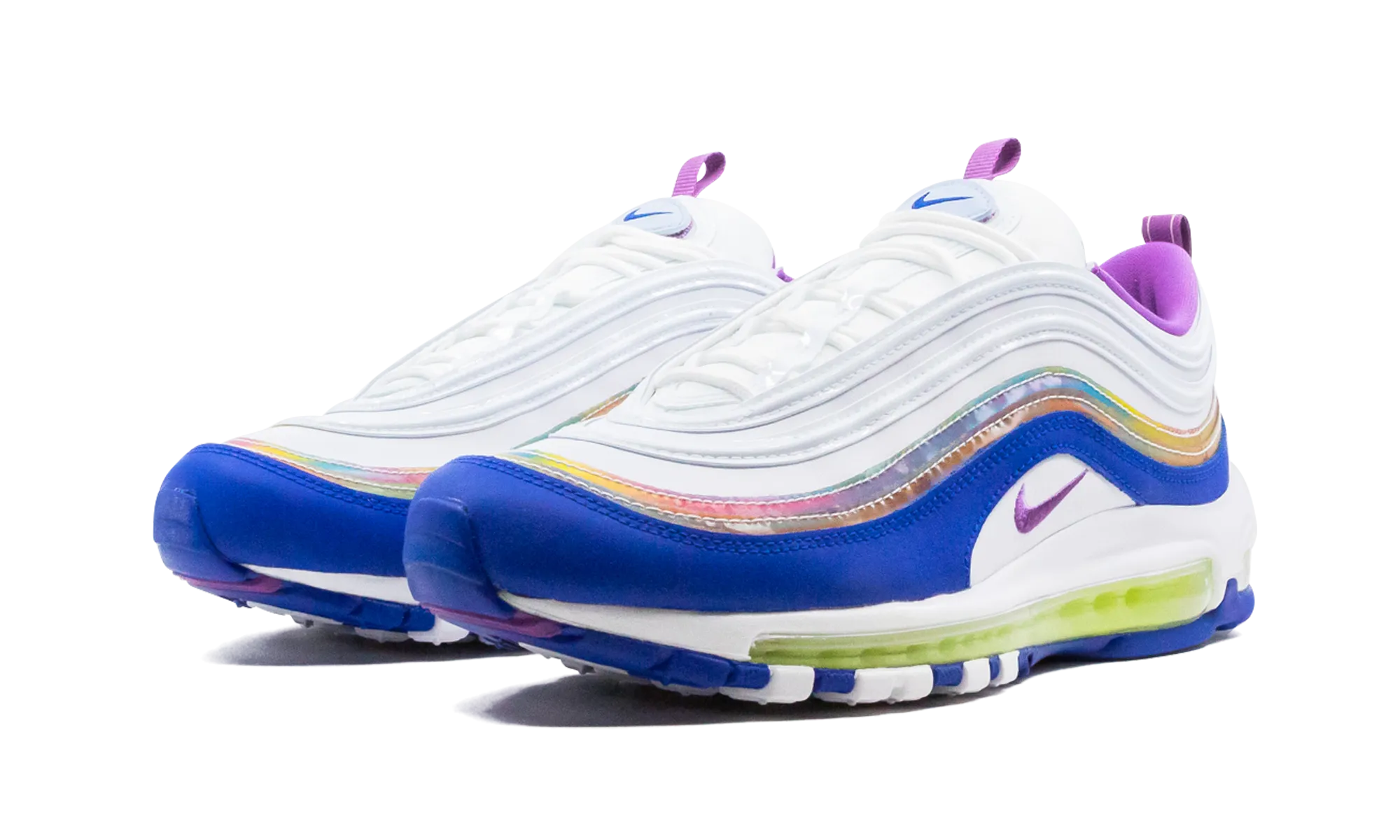 running in a school yard shoes adjustable - strap Air Max 97 "Easter"