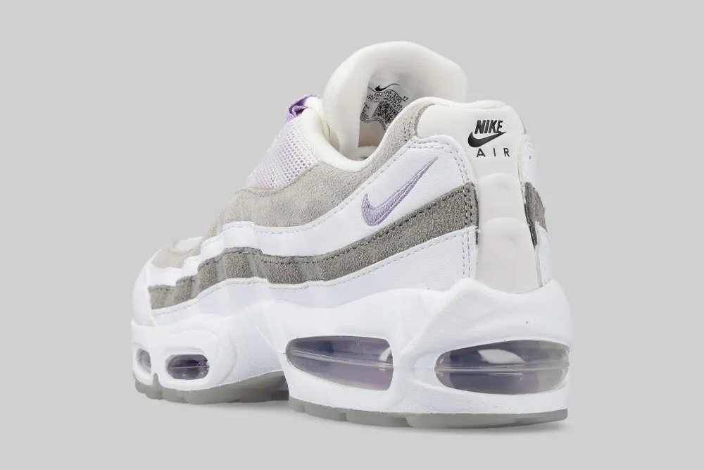 Women's Nike Air Max 95 OG Big Bubble 'White and Hydrangeas' Outdoor Ready bulky - design shoes