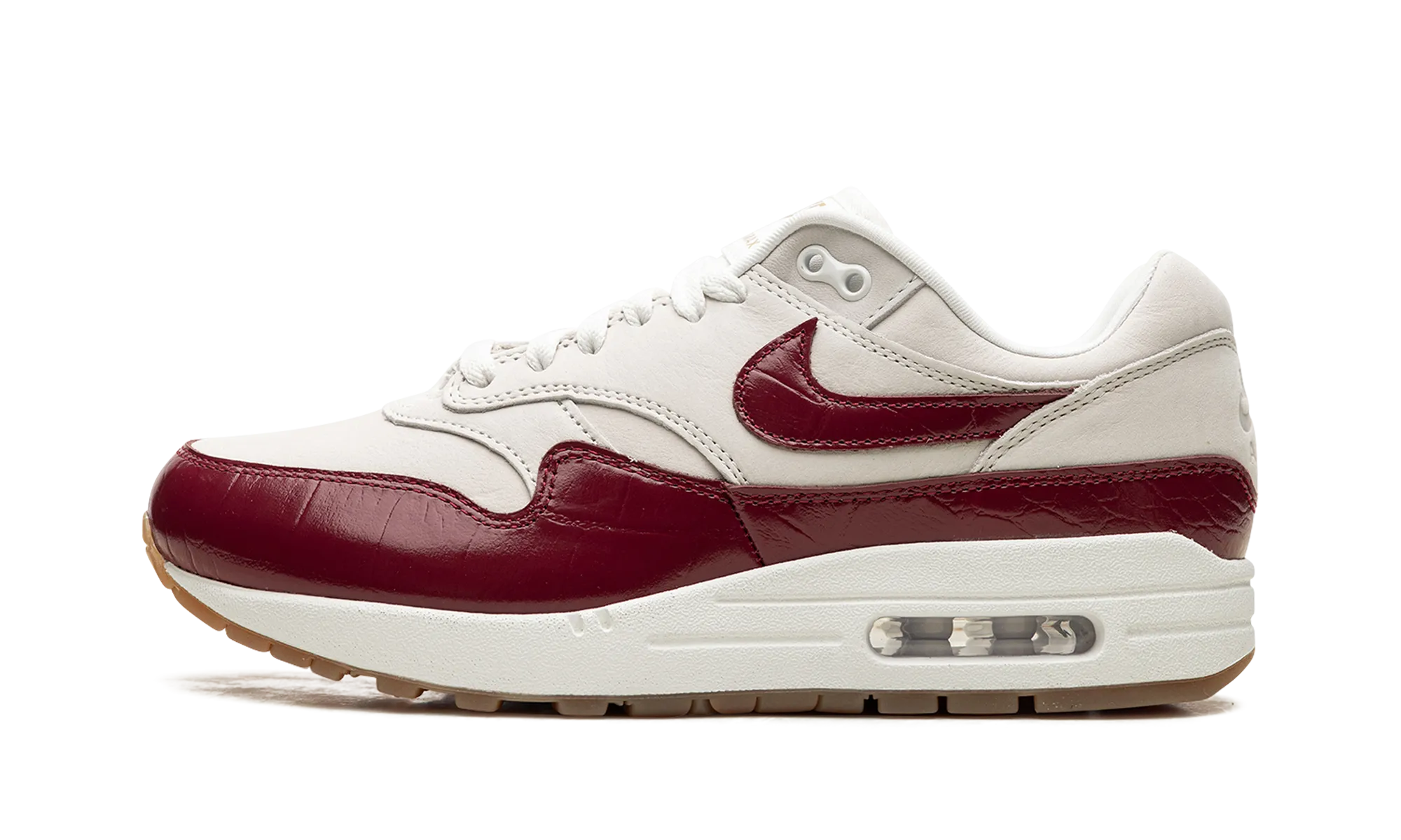 traction - pattern sole shoes waterproof running gear AIR MAX 1 LX WMNS "Team Red"