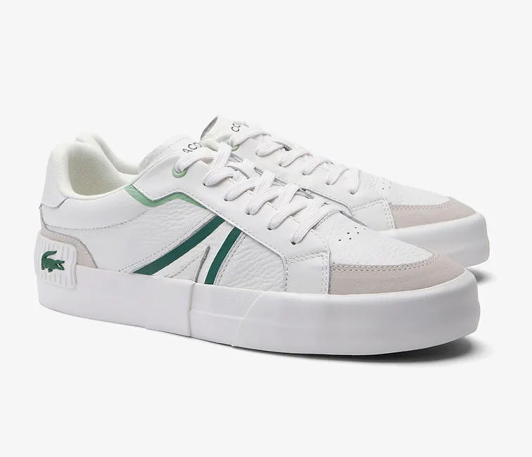 Anti Microbial Treatment Tear Resistant Mesh Men's Lacoste L004 124 5 CMA (White/Green)
