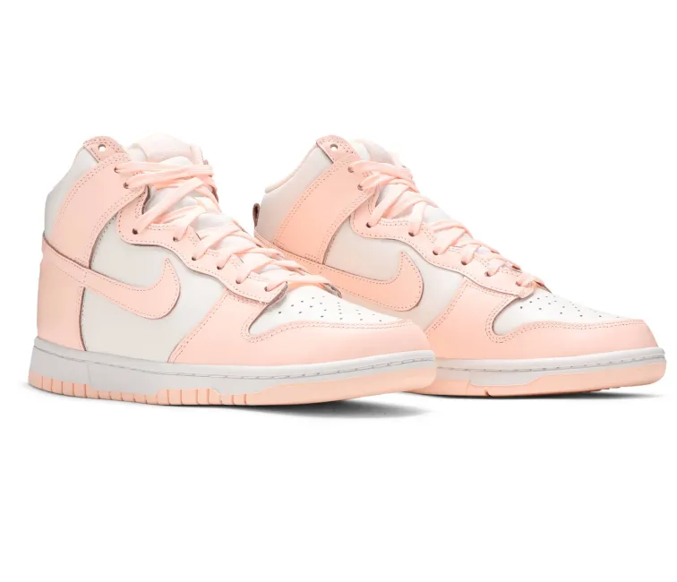 Women's Nike Dunk High (Crimson) Wide Toe Box Design Balanced Walk