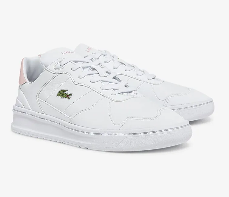 Women's Lacoste Perf-Shot 0722 1 SFA (White/Light Pink) Stylish Support neutral support