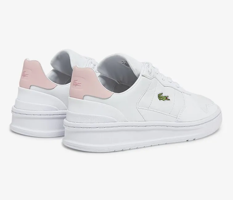 Women's Lacoste Perf-Shot 0722 1 SFA (White/Light Pink) Soft Soles Move Natural