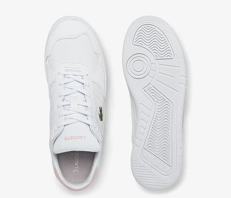 Women's Lacoste Perf-Shot 0722 1 SFA (White/Light Pink) Comfortable Stride Recycled Material Design