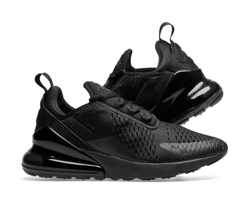 Layered Comfort Variable Density Padding Men's Nike Air Max 270 (Triple Black)