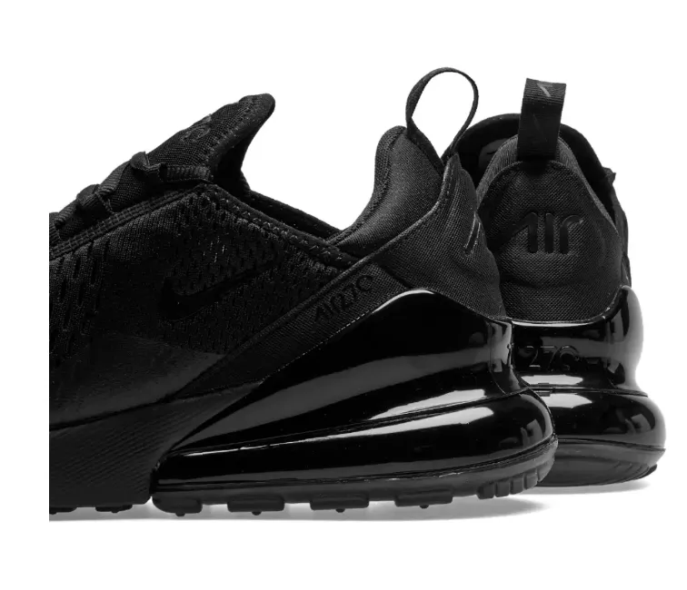 Men's Nike Air Max 270 (Triple Black) Urban Commute Daily Focus