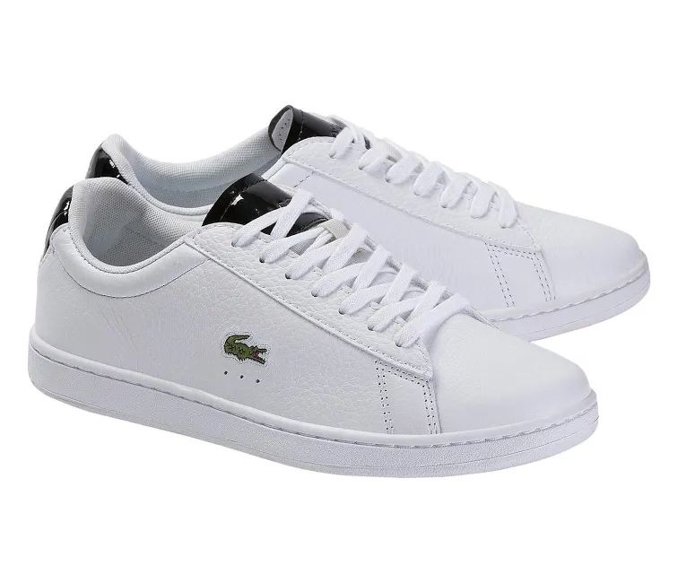 Women's Lacoste Carnaby Evo 220 1 SFA (White/Black) Walk Strong Classy silhouette