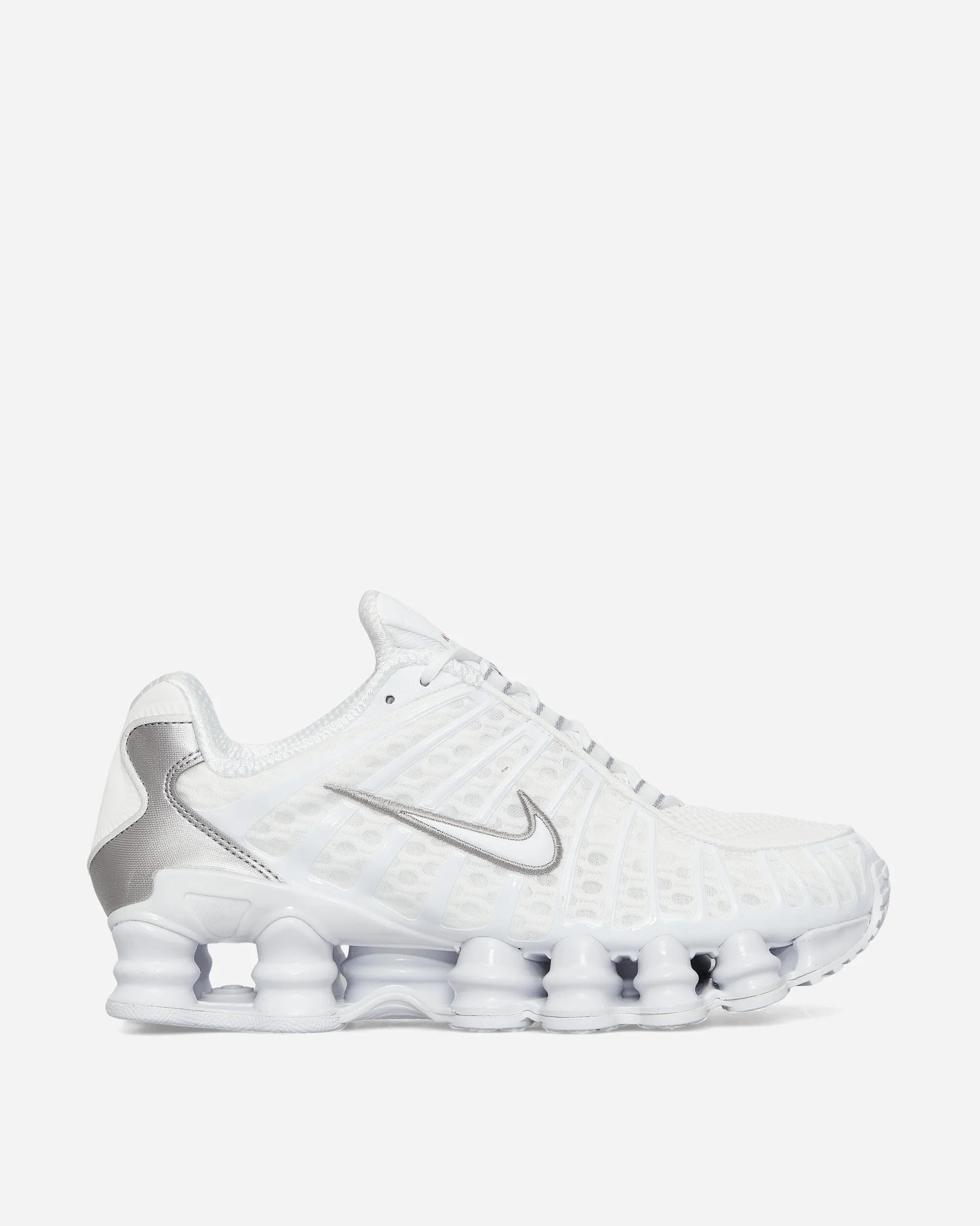 Elastic Material Shox TL Sneakers White / Metallic Silver