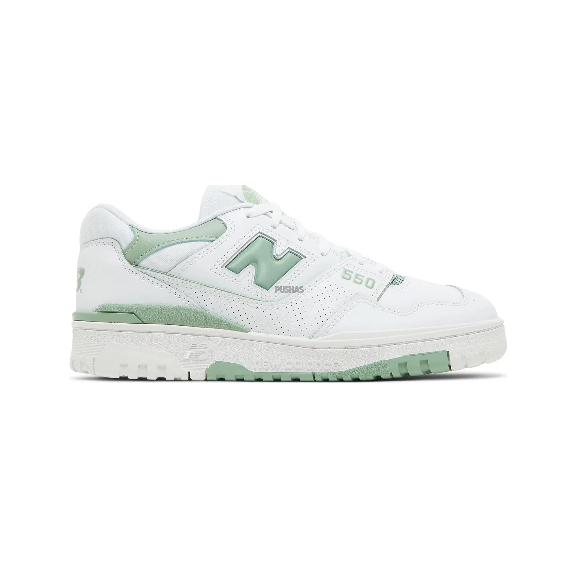 550 'White Mint Green' (2022) reinforced - heel running wear Toe Cap