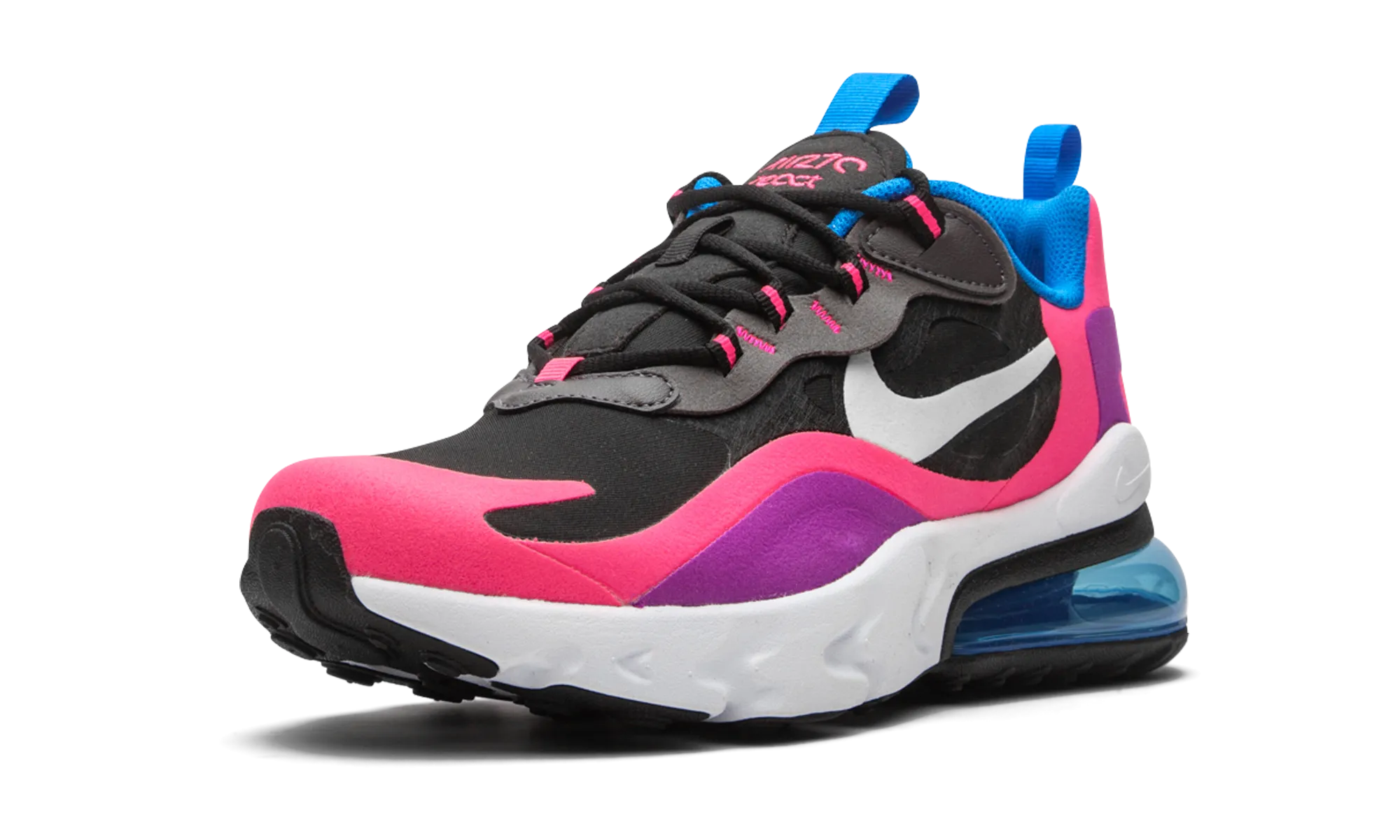 Air Max 270 React GS "Hyper Pink / Vivid Purple" Secure Foam
