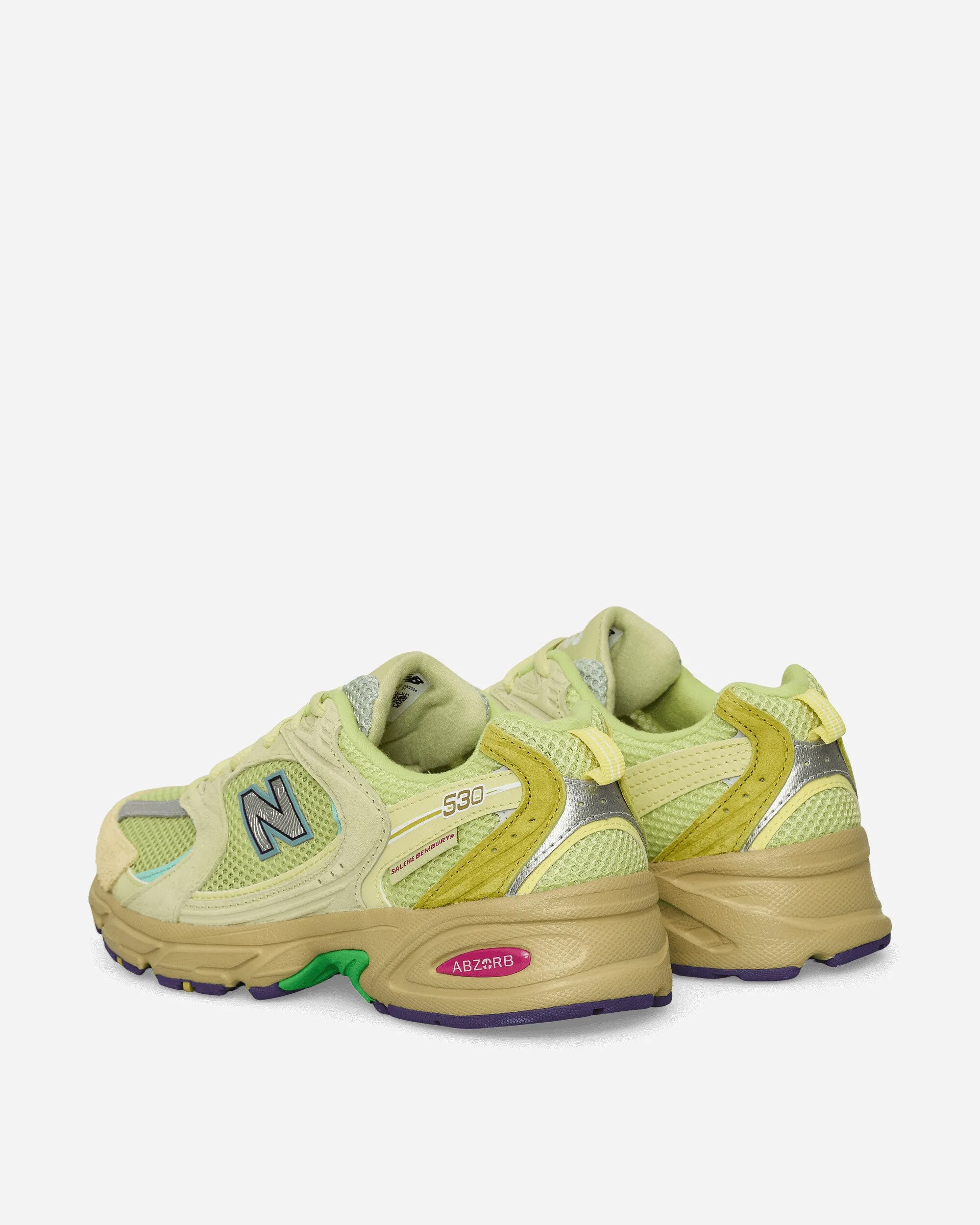 Durable outsole Compression Midsoles Salehe Brembury 530 Sneakers Dusty Yellow / Celery Green