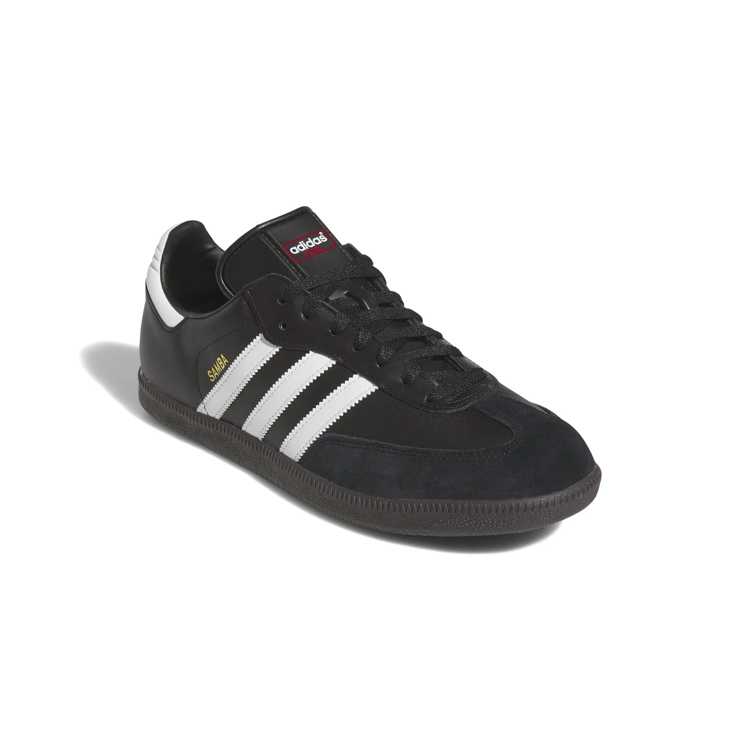 Pointed Toe Distinctive flair Samba Leather 'Core Black'