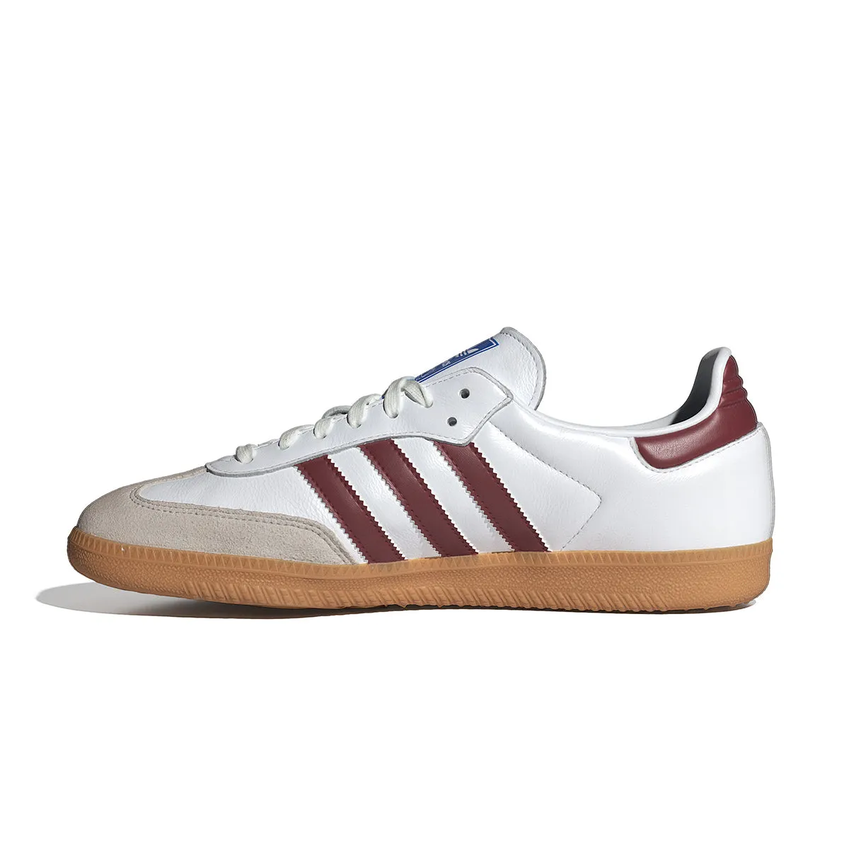 Samba OG 'White Collegiate Burgundy' soccer players' traction