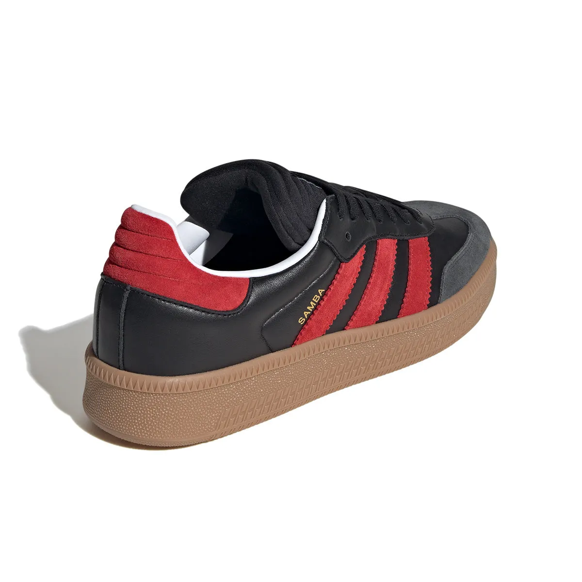 Samba XLG 'Core Black Better Scarlet' basketball players - specific functions Sophisticated traction