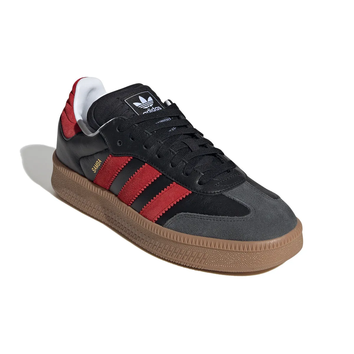 Samba XLG 'Core Black Better Scarlet' stretchy design