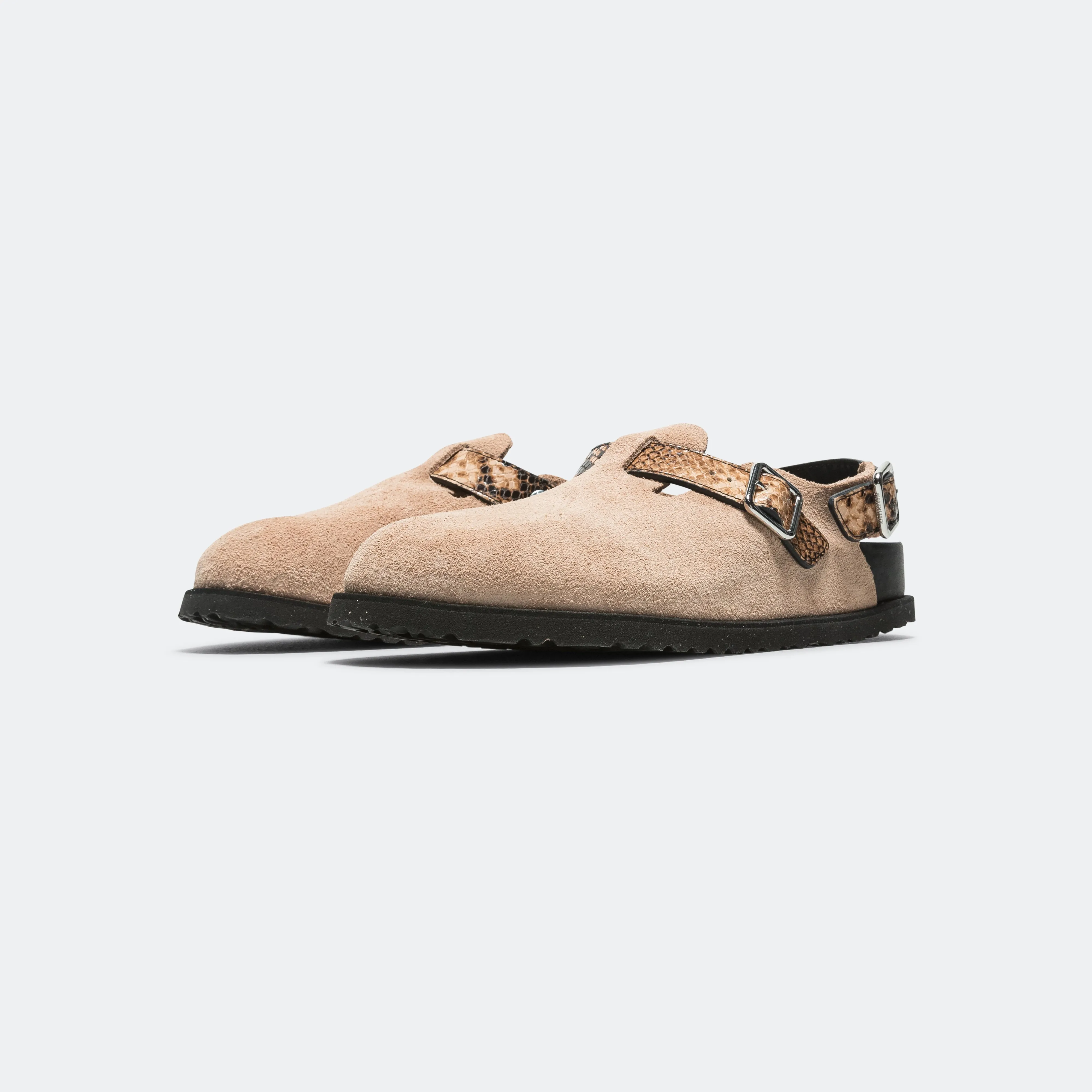 Stud Detail Flexible Fit Tokio Cazador Narrow - Brown Snake Leather