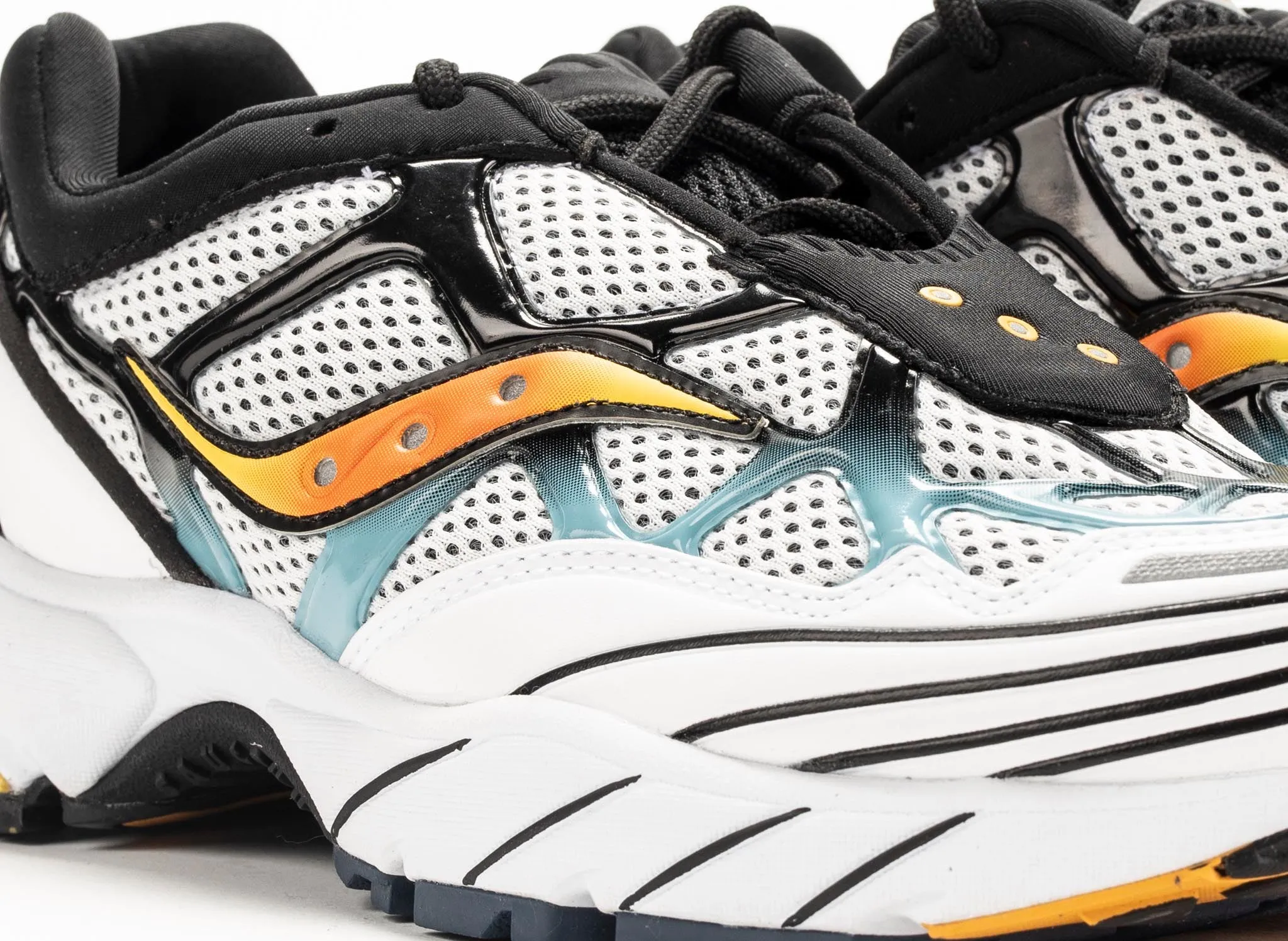 Saucony Grid Web 'Grey/Orange' Timeless Fit Ocean Edge