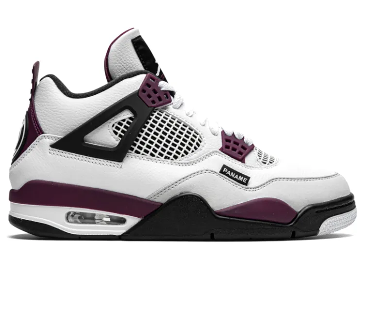 Upgraded design Recovery Walk Men's Nike Air Jordan 4 Retro x PSG (Bordeaux)