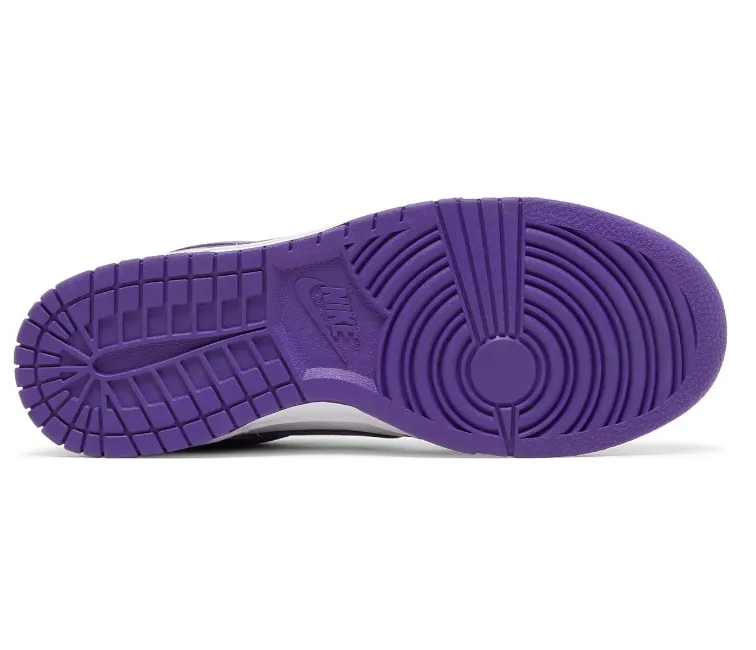Anatomical Shape Design Lace Up Style Men's Nike Dunk Low Retro (Court Purple)