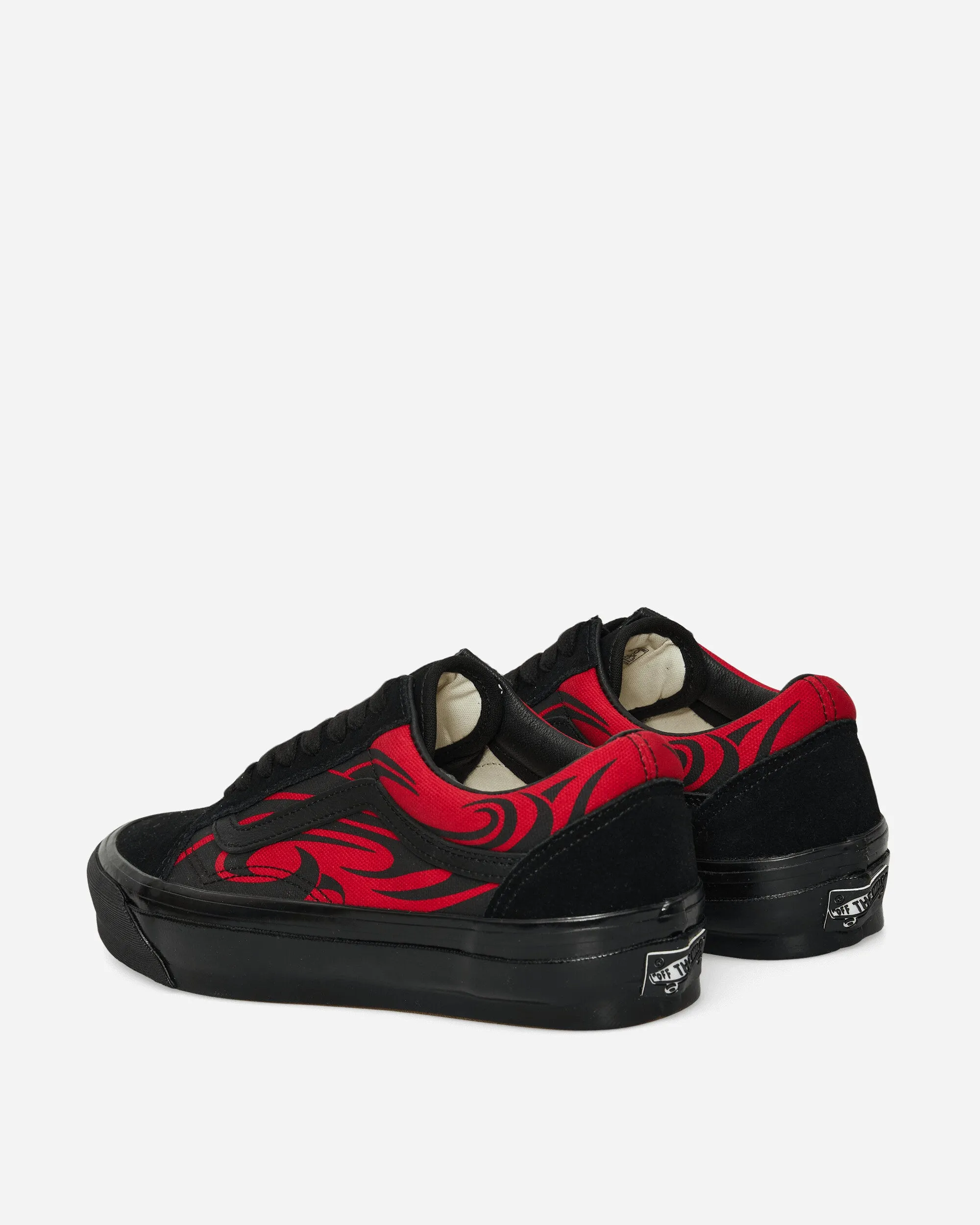 Quick Fit Layered Comfort Premium Old Skool Y2K Flame Sneakers Black / Red