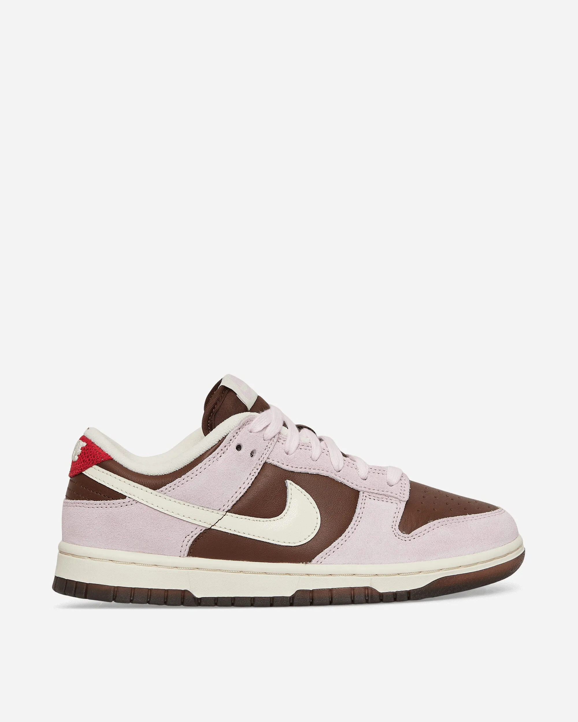Women's Dunk Low Sneakers Cacao Wow / Pink Foam Breathable Tongue Construction