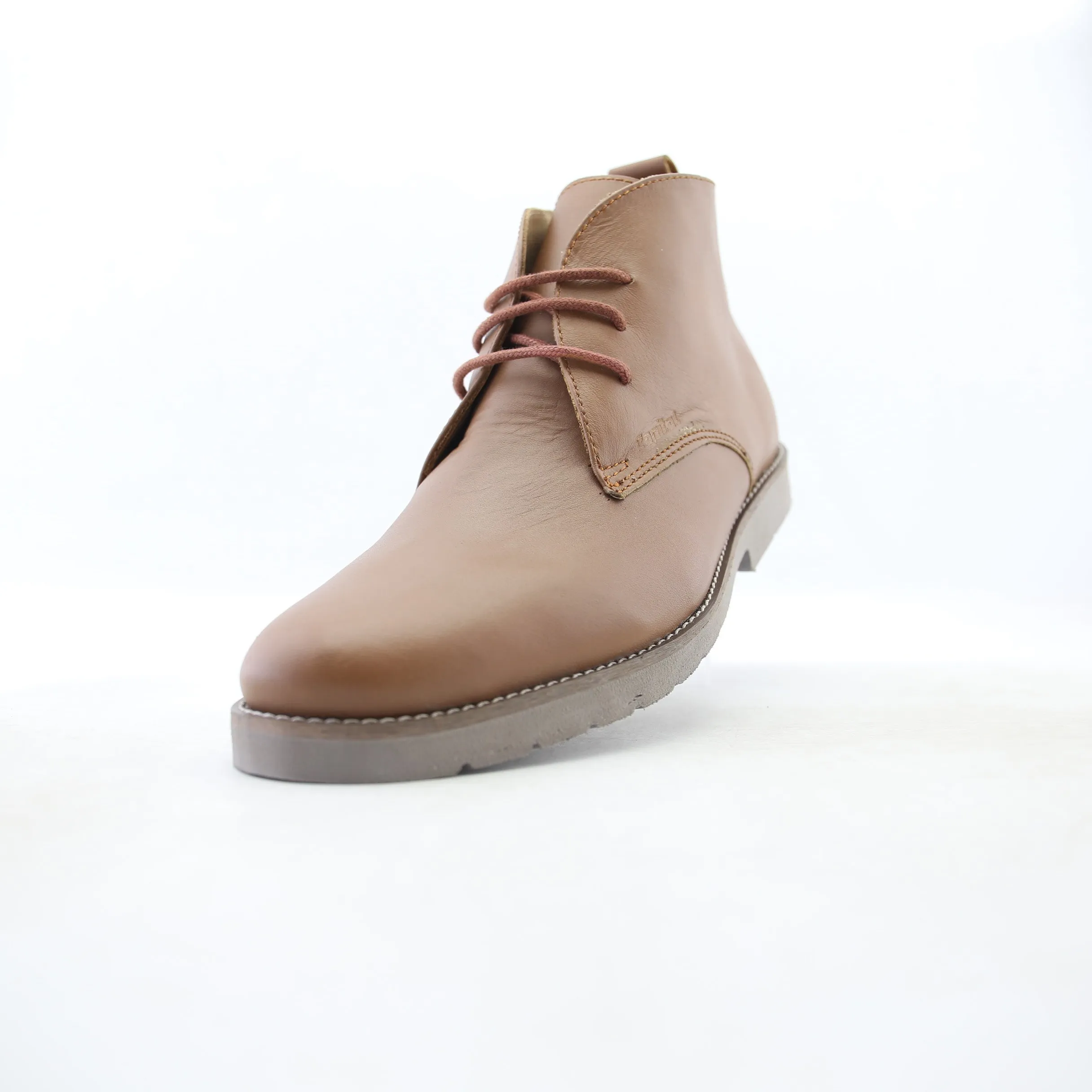 Slip Resistant Trail Runner Capital Footwear - LEATHER PLAIN-TOE BOOT - Light Brown