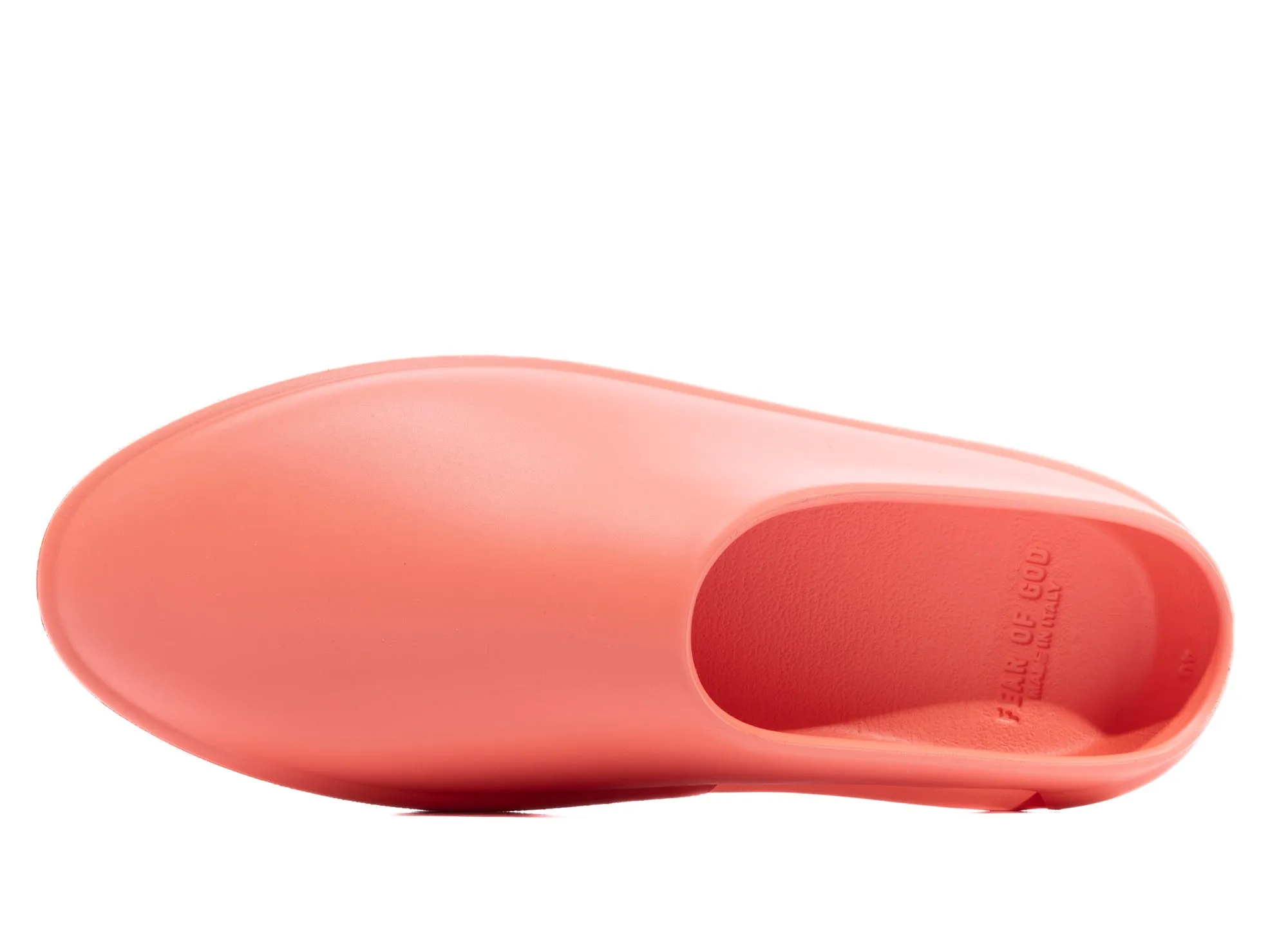 Fear of God The California Slip-On in Coral Cyber Mode Park Day