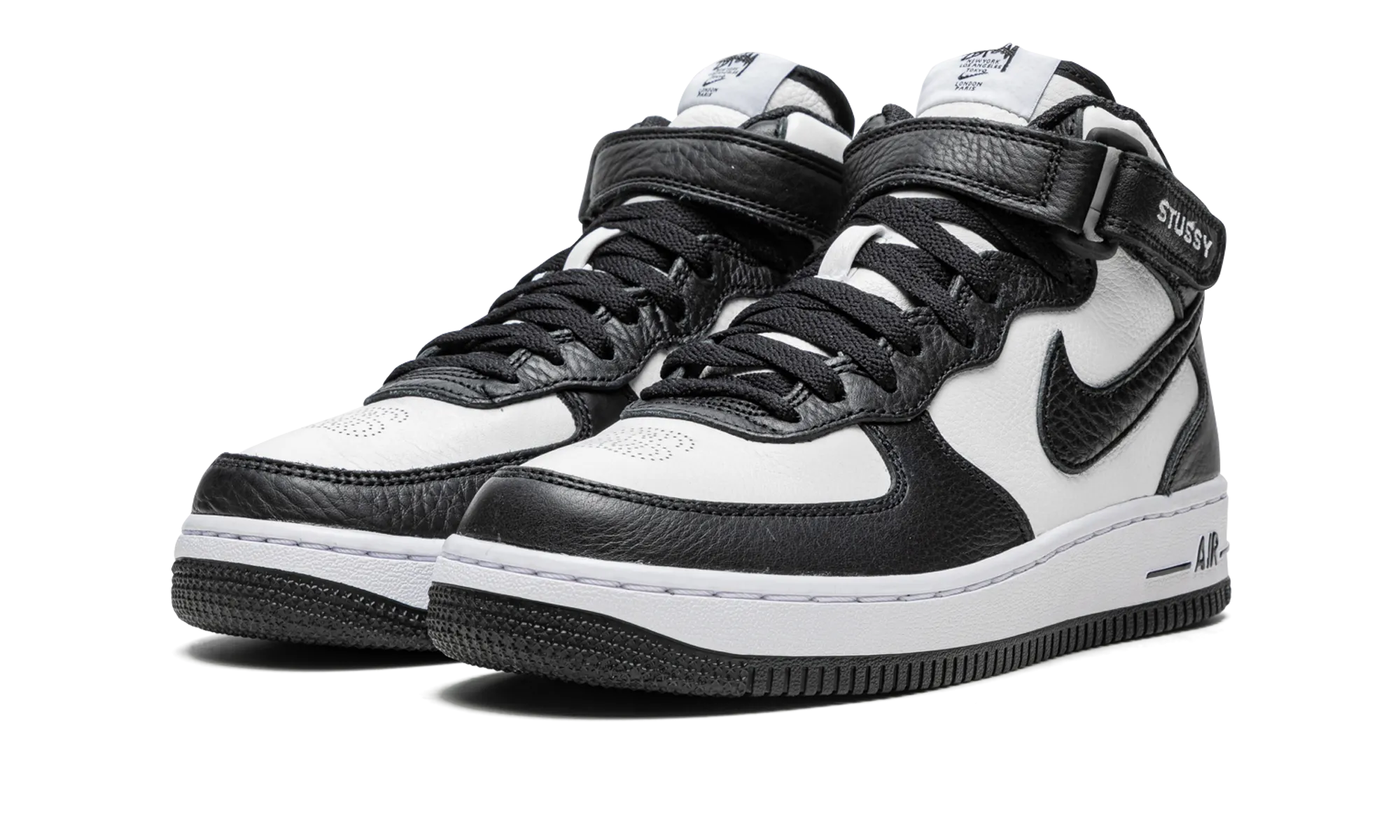 Air Force 1 Mid "Stussy - Light Bone Black" PhylonMidsole