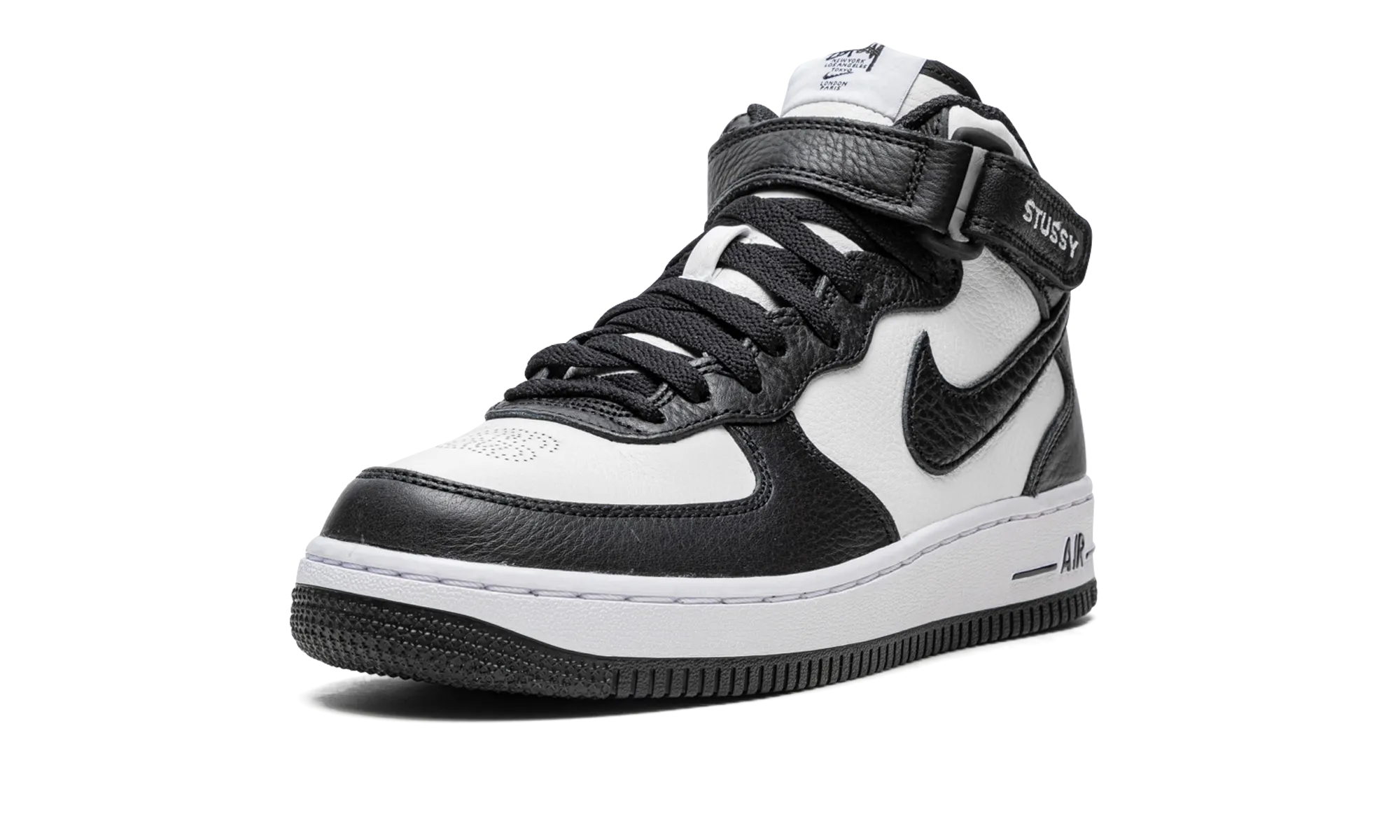 Core Motion Air Force 1 Mid "Stussy - Light Bone Black"