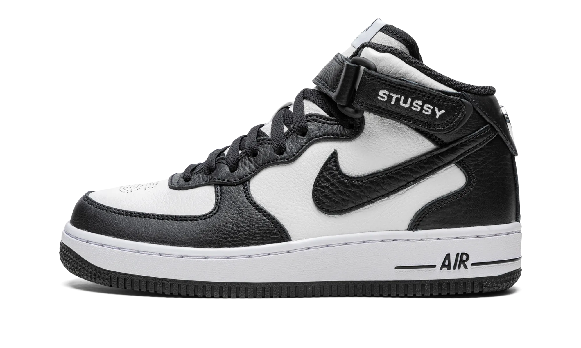 Air Force 1 Mid "Stussy - Light Bone Black" Pace Booster