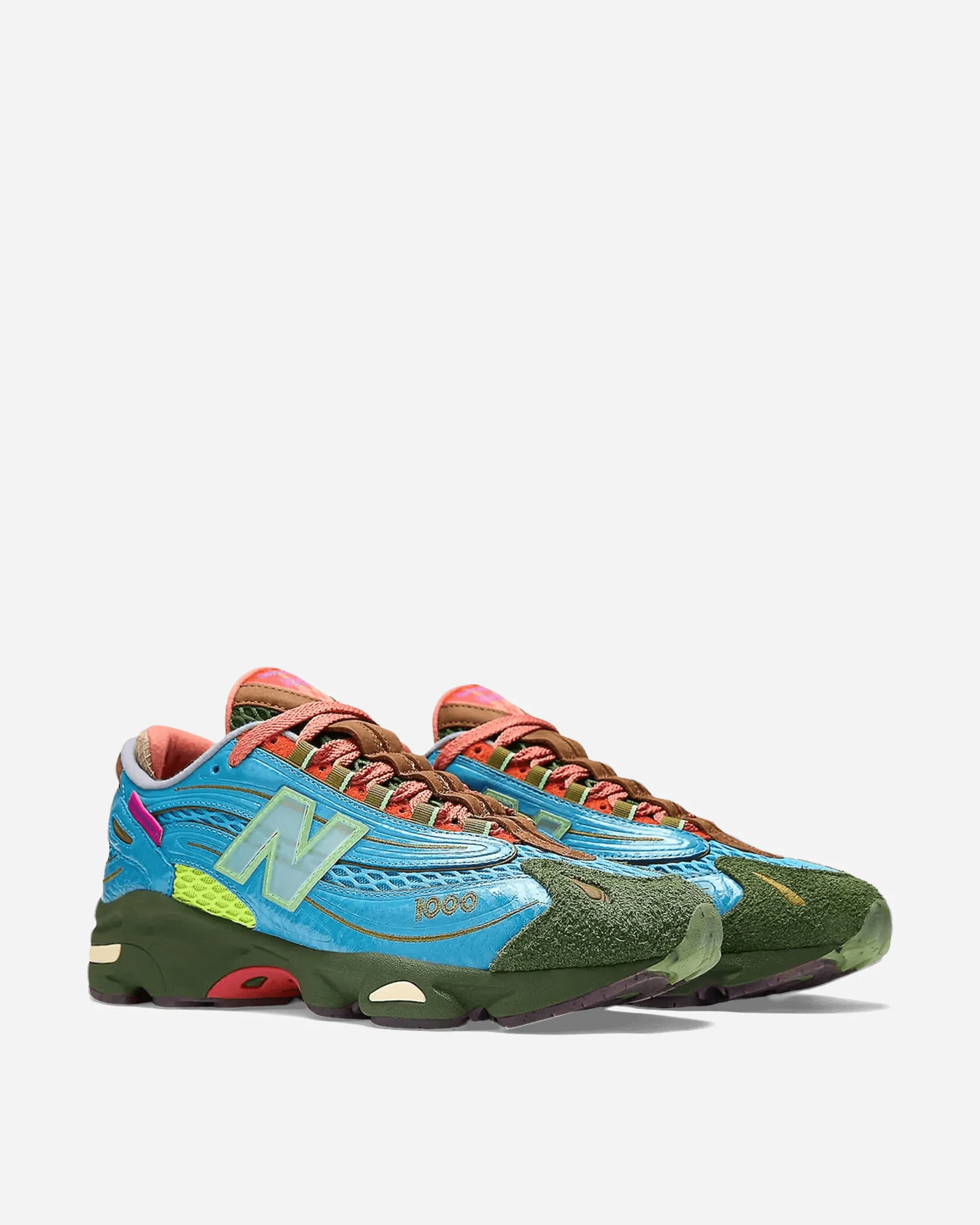 Smart Chic Twist Free Motion Salehe Bembury 1000 Sneakers Blue / Lime / Red