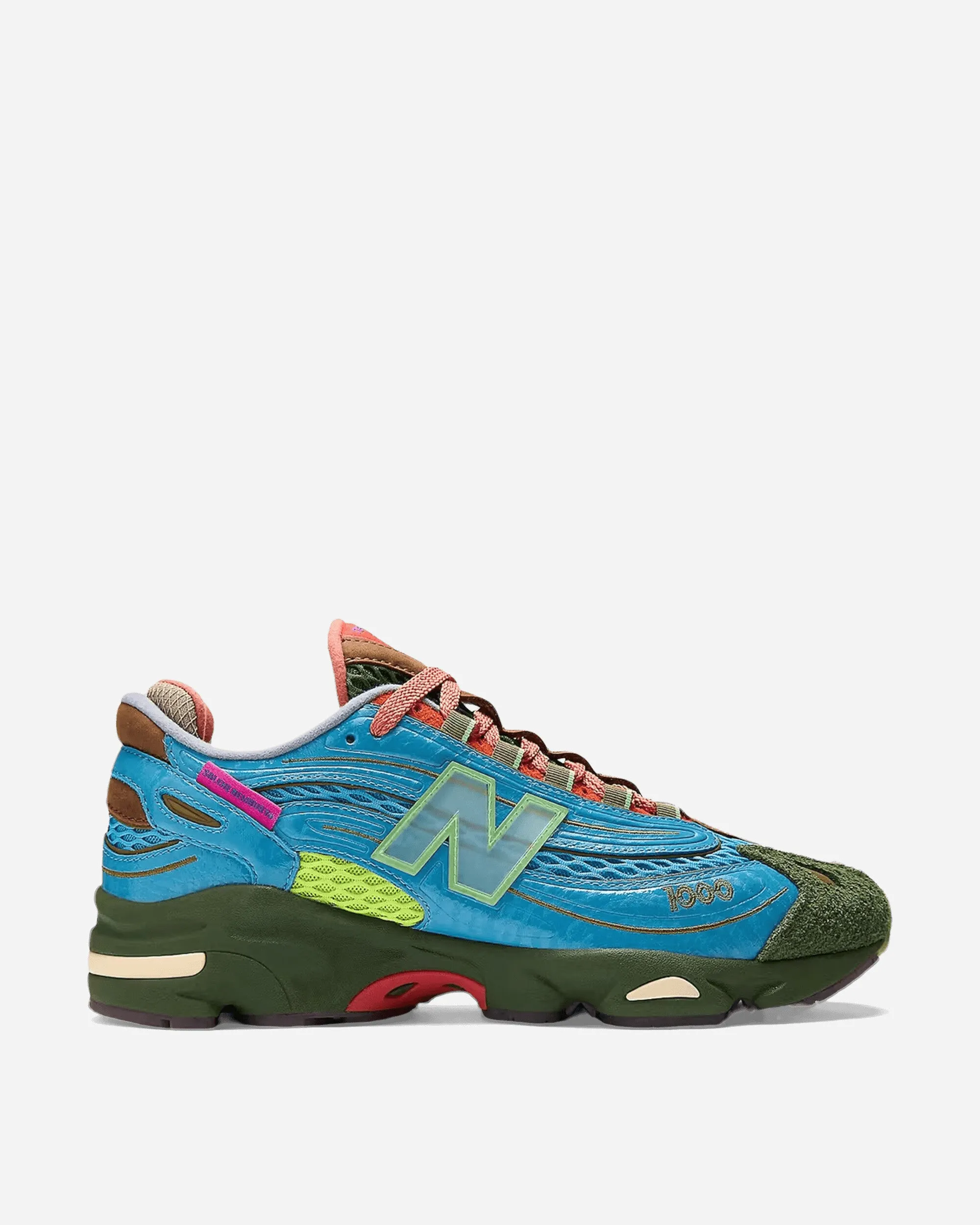 Salehe Bembury 1000 Sneakers Blue / Lime / Red Bounce Back Foam Strong Stride