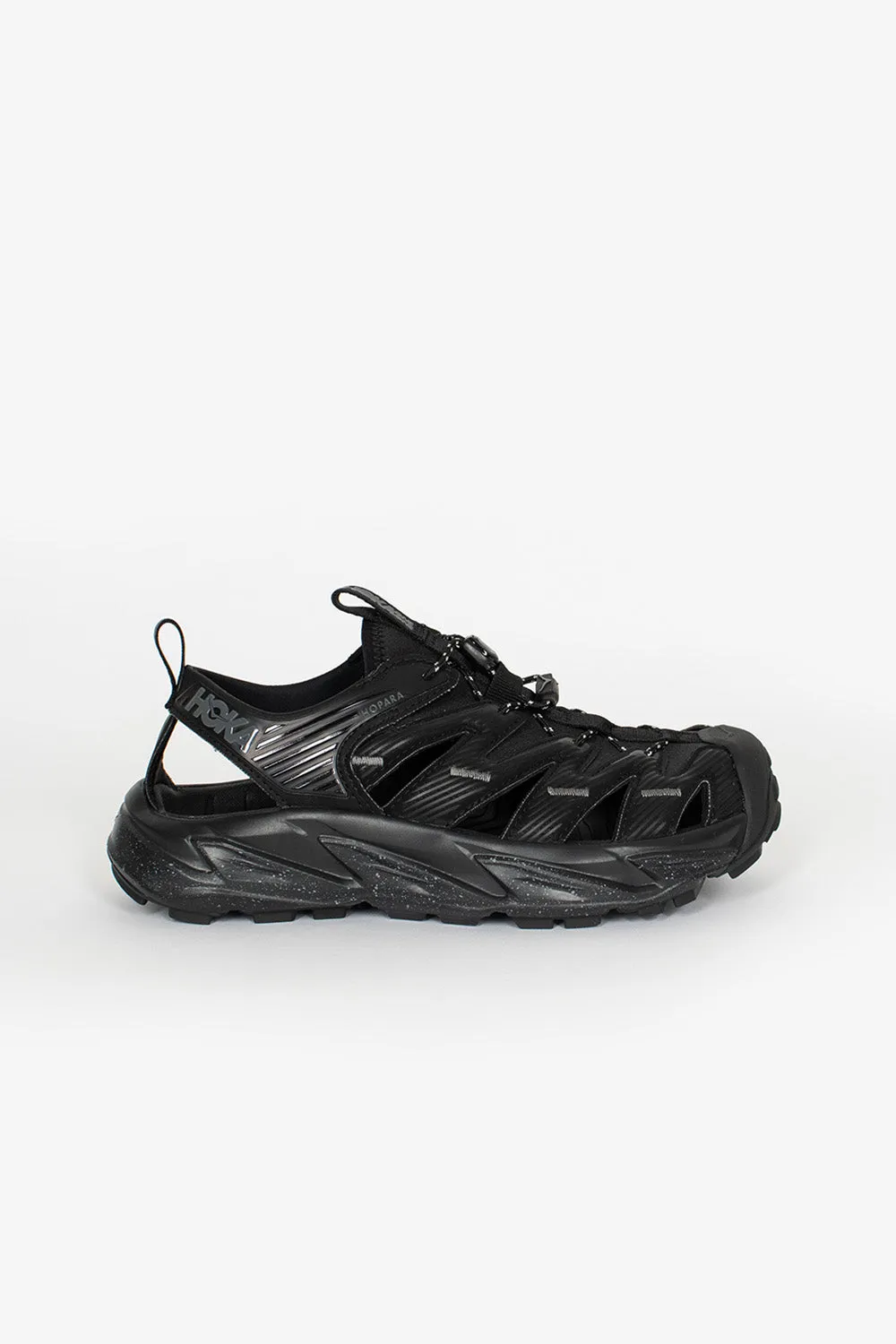 Hopara Sandal Black Temperature Regulating Fabrics Slip-resistant look