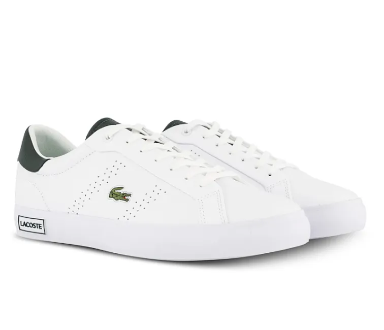Playground Ready Fresh Air Men's Lacoste Powercourt 2.0 123 1 SMA (White/Dark Green)