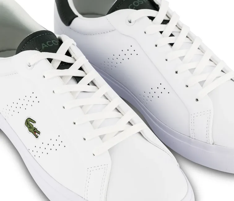 Core Motion Adaptive Lace Tension Men's Lacoste Powercourt 2.0 123 1 SMA (White/Dark Green)